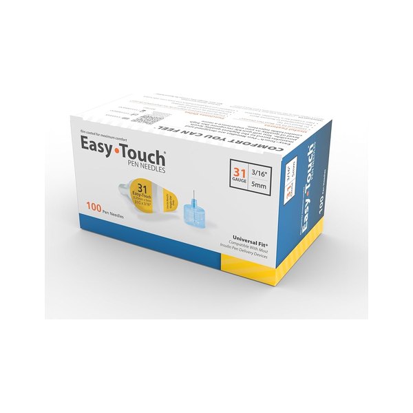 Easy Touch Pen Needles, 31G × 5 mm
